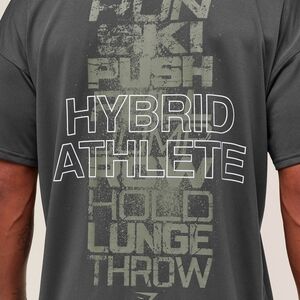 Gymshark Hybrid Athlete T-Shirt Grey Oversized Men’s L NEW